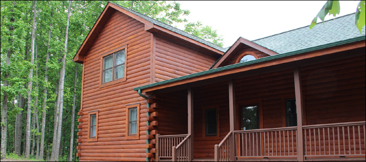 Log Home Staining in Marion,  North Carolina